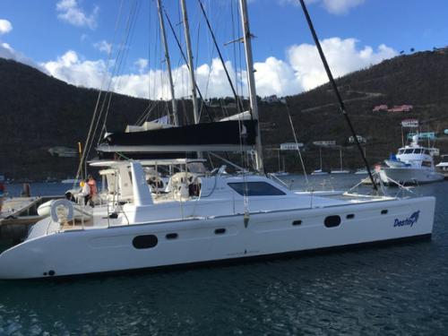 Catamaran Voyage 480 for charter in Nanny Cay Marina