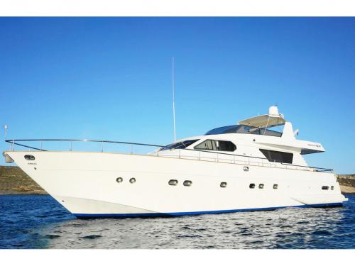 Motor yacht Alalunga 70 available for charter in Marina di Villasimius