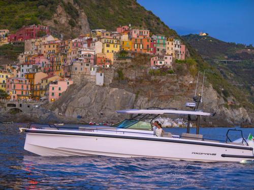 Motorboat Axopar 37 available for charter in Vlichada