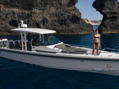 Motor yacht Axopar 37 TT for rent in Vlychada Port