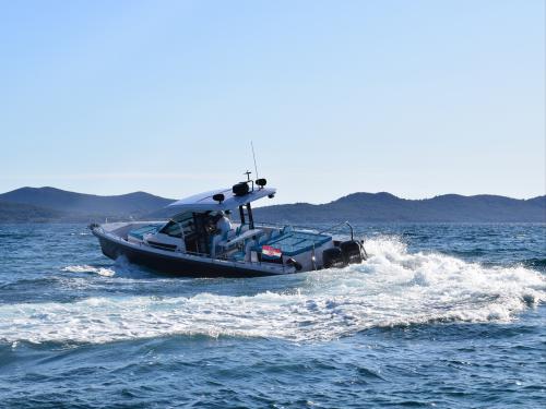 Motor yacht Axopar 37 TT for hire in Zadar