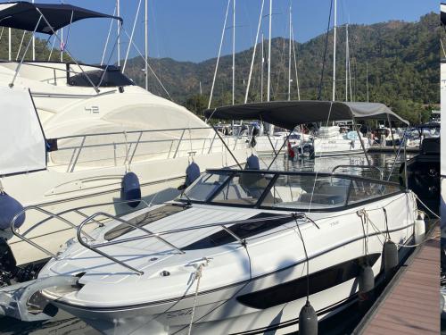 Yacht Cap Camarat 7.5 DC for hire in Port Goecek Marina