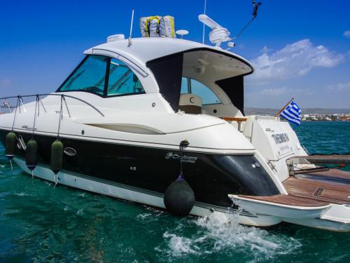 Motorboat Cruiser 420 Coupe available for charter in Skiathos