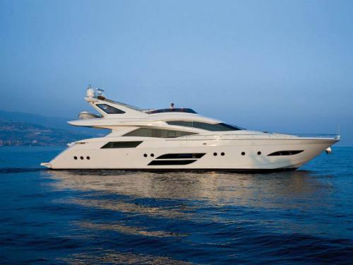 Motor yacht Dominator 780 for hire in Olbia