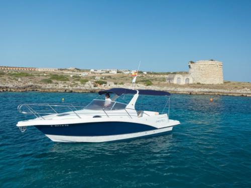 Motorboat Faeton 26 scape for rent in Mahon