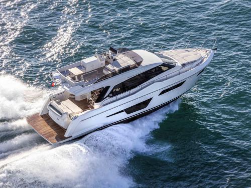 Yacht Ferretti 500 available for charter in Palma