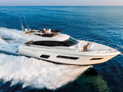 Motor yacht Ferretti 550 for charter in Marina Mandalina