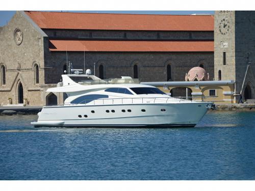 Yacht Ferretti 68 for rent in Rhodes city