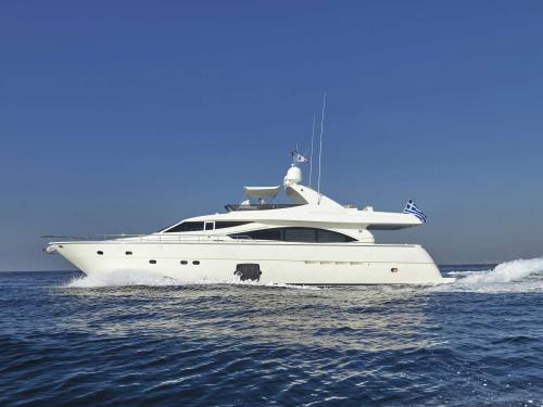 Motoryacht Ferretti 830 Yachtcharter in Athen