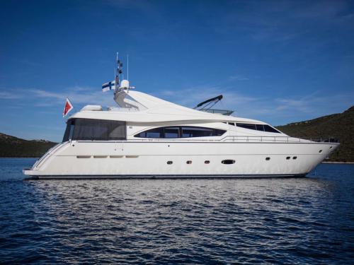 Motorboat Ferretti 880 available for charter in ACI Marina Split