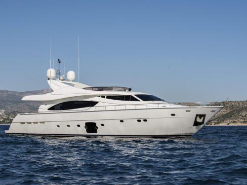 Motor yacht Ferretti 881 available for charter in Athens