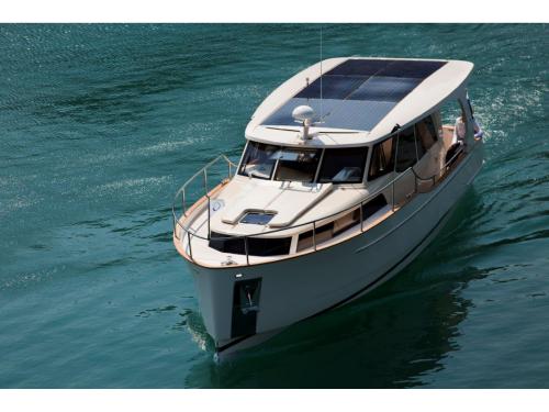 Motorboat Greenline 33 available for charter in Posgrunn