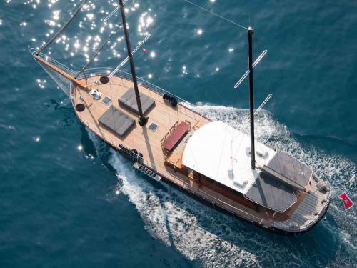 Sailing yacht Gulet for hire in Port Lympia