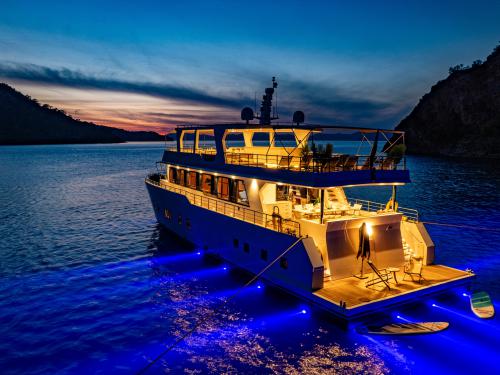 Motorboot Lila Trawler Yachtcharter in Fethiye