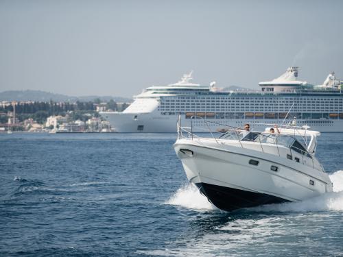 Motorboat Sealine S37 available for charter in Mykonos City