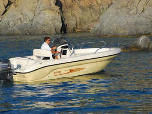Motorboat Shark 19 available for charter in Lazise