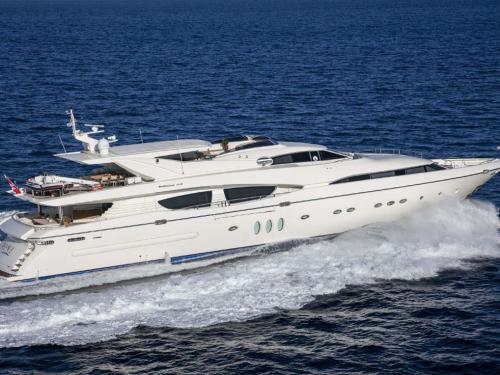 Motor yacht Technema 120 for rent in Flisvos Marina