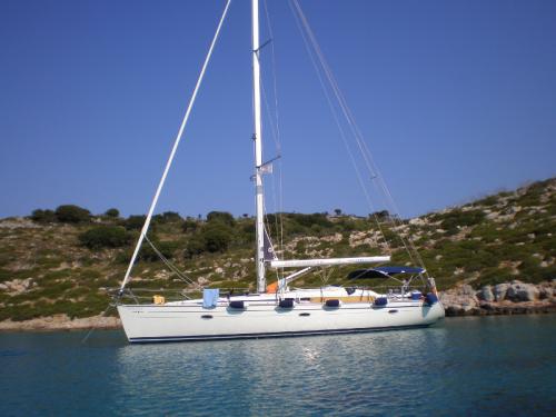 Sailing boat Bavaria 46 Cruiser available for charter in Porto Koufo Harbour