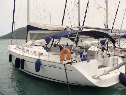 Yacht Cyclades 50.5 for hire in Lefkas Marina