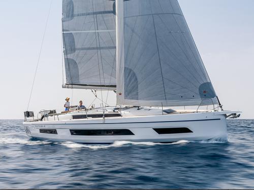 Sailing boat Dufour 41 available for charter in Palairos Marina