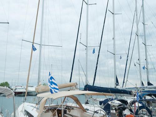Yacht Dufour 410 Grand Large for charter in Nikiti Marina