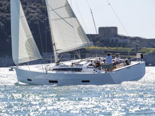 Sailing yacht Dufour 430 Grand Large available for charter in Marina Parikia Port
