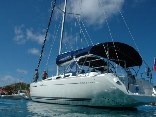 Yacht Dufour 455 Grand Large for hire in Marina Le Marin