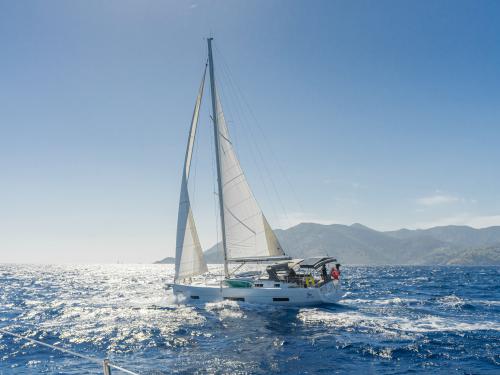 Sailing boat Dufour 470 available for charter in Port Goecek Marina