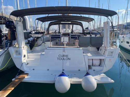 Sailing boat Dufour 470 available for charter in Lefkas Marina
