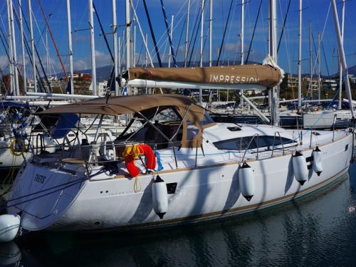 Sailing yacht Elan 45 Impression for charter in Alimos Marina Kalamaki