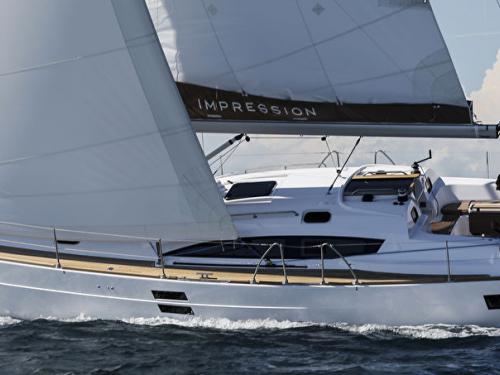 Sailboat Elan 45 Impression available for charter in Marina Tankerkomerc