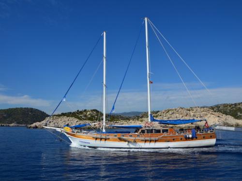 Sailing yacht Gulet for hire in Ece Saray Marina