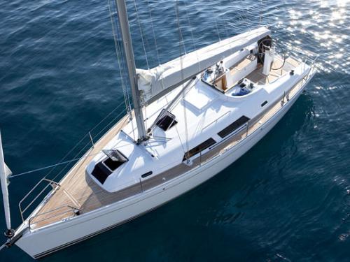 Sailboat Hanse 370 for charter in Marina am Ryck