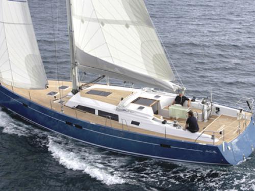 Sailing boat Hanse 540e for hire in Salaminas Marina