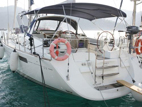 Sailboat Jeanneau 53 available for charter in Goecek