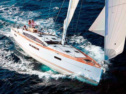Yacht Jeanneau 53 available for charter in Alimos Marina Kalamaki
