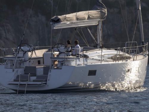 Yacht Jeanneau 54 for hire in Benitses Marina