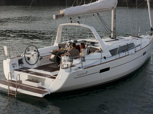 Sailboat Oceanis 41 available for charter in Gouvia Marina