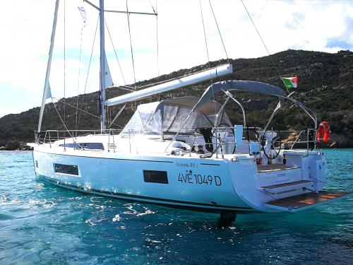 Sailing yacht Oceanis 46.1 available for charter in Cannigione