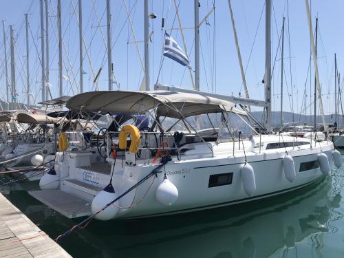 Sailing yacht Oceanis 51.1 available for charter in Lefkas