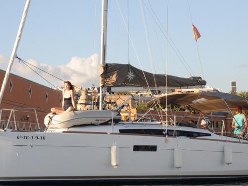 Sailing yacht Sun Odyssey 349 for rent in Marina Mallorca Nautica