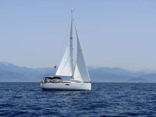 Sailing yacht Sun Odyssey 349 for rent in Ece Saray Marina