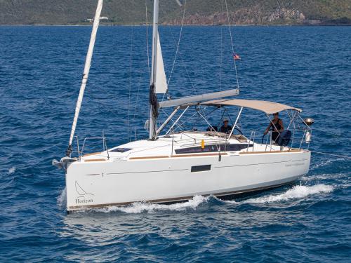 Sailing boat Sun Odyssey 349 for hire in Nanny Cay Town