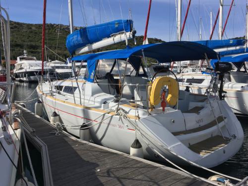 Sailing boat Sun Odyssey 36i available for charter in Marina Kremik