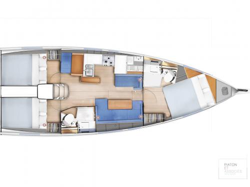 Segelboot Sun Odyssey 410 chartern in Benitses Marina