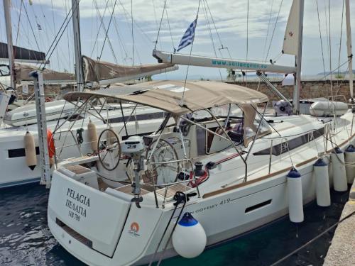 Sailing yacht Sun Odyssey 419 available for charter in Glossa