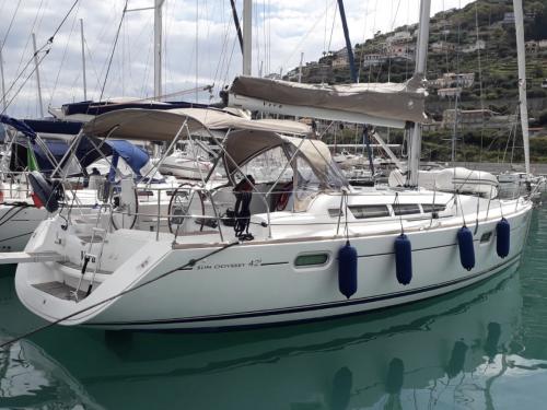 Sailing boat Sun Odyssey 42i available for charter in Capo d Orlando Marina