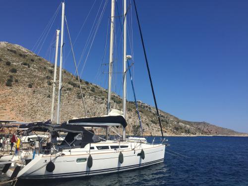 Sailing yacht Sun Odyssey 42i for rent in Karacasogut Marina