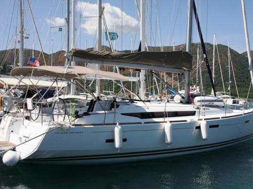 Sailing boat Sun Odyssey 439 for rent in Adakoy Marina