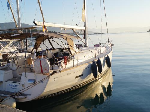 Sailing yacht Sun Odyssey 439 for hire in Gouvia Marina